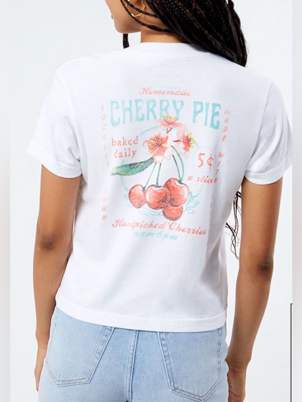 Super cute baby white Tee with Cherry design from Pac Sun